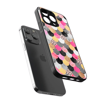 Mermaid Glow sleek iphone 15 pro max cover with tempered glass back and TPU edges