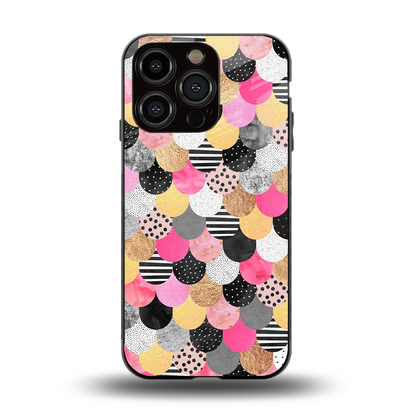 Mermaid Glow back phone cover | glass case for iphone 15 pro
