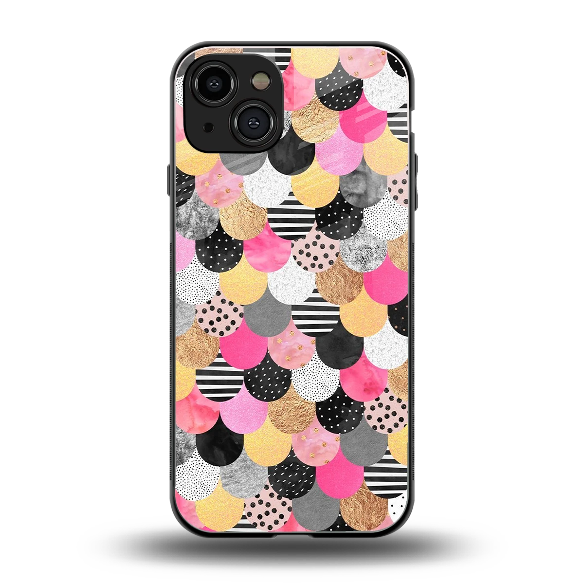 Mermaid Glow back phone cover | glass case for iphone 15