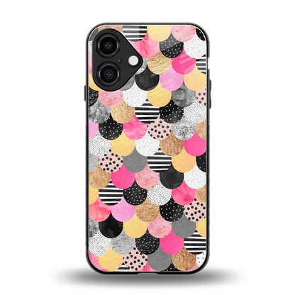 Mermaid Glow back phone cover | glass case for iphone 16 plus