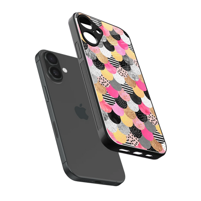 Mermaid Glow sleek iphone 16 plus cover with tempered glass back and TPU edges