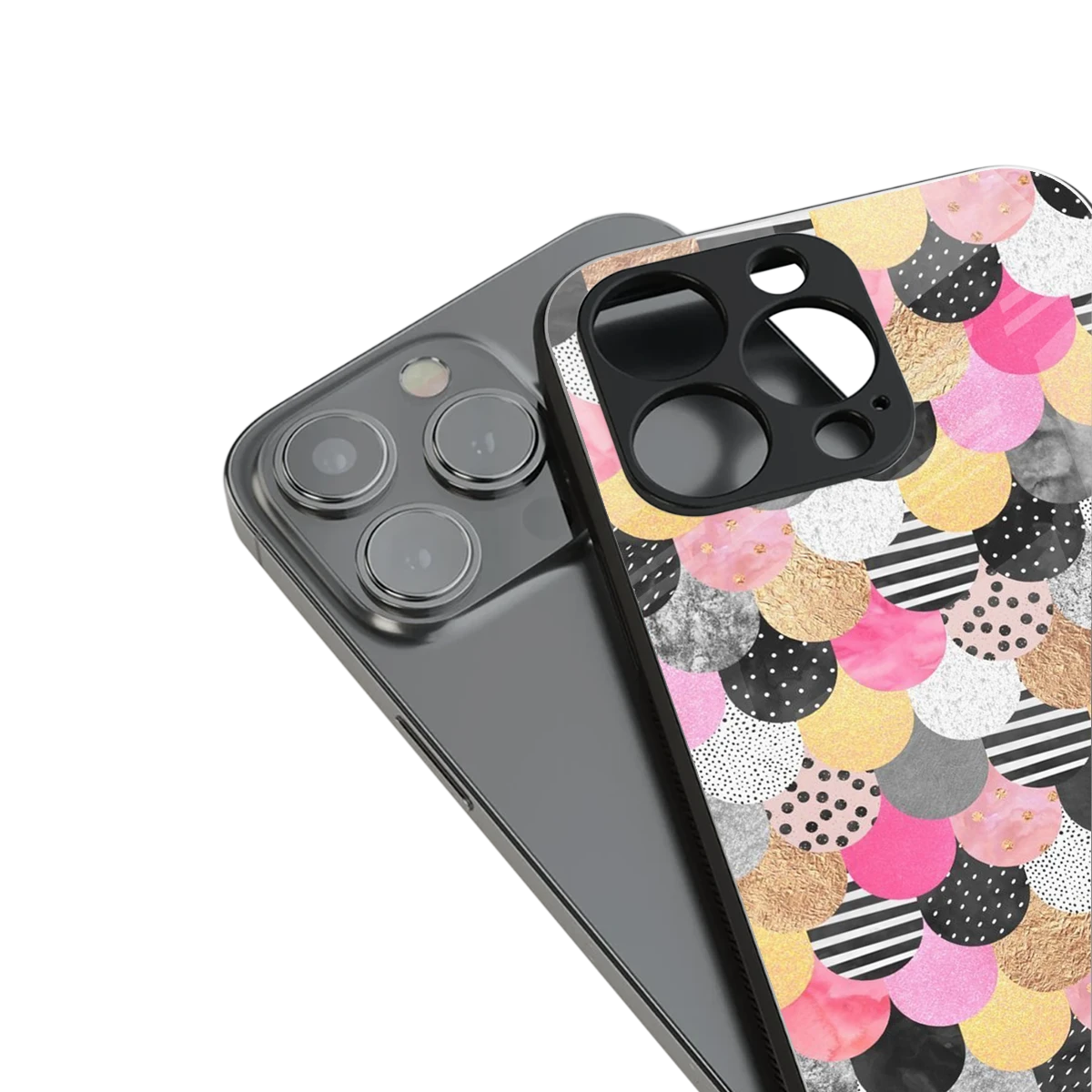 Mermaid Glow stylish phone case for iphone 15 pro | glossy glass and slim fit
