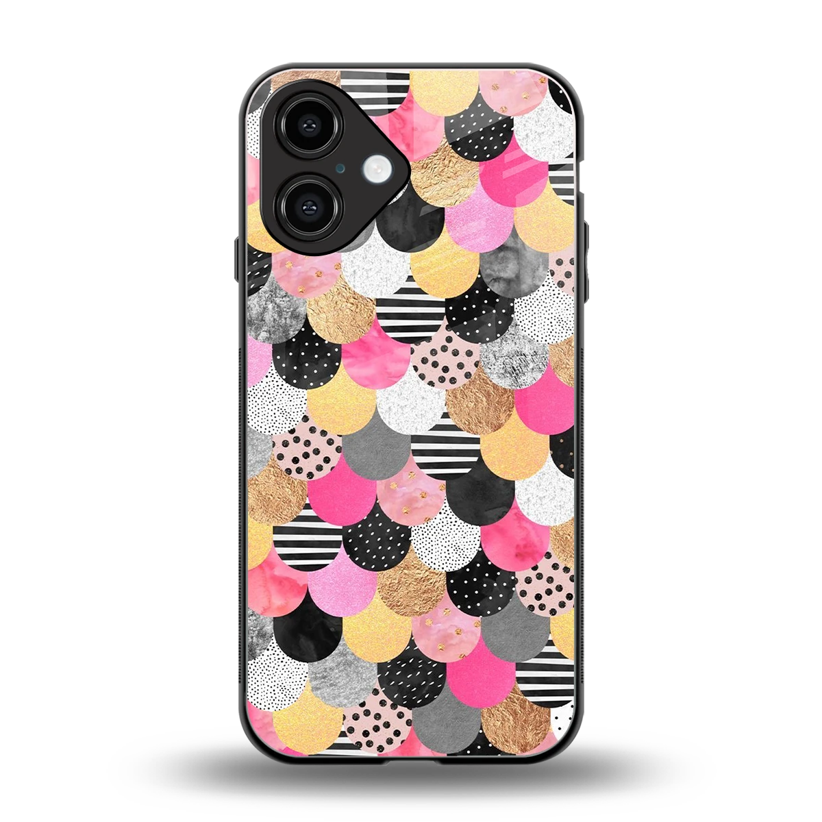 Mermaid Glow back phone cover | glass case for iphone 16