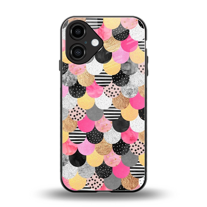 Mermaid Glow back phone cover | glass case for iphone 16