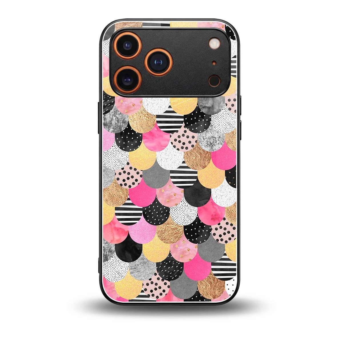 Mermaid Glow back phone cover | glass case for iphone 17 pro