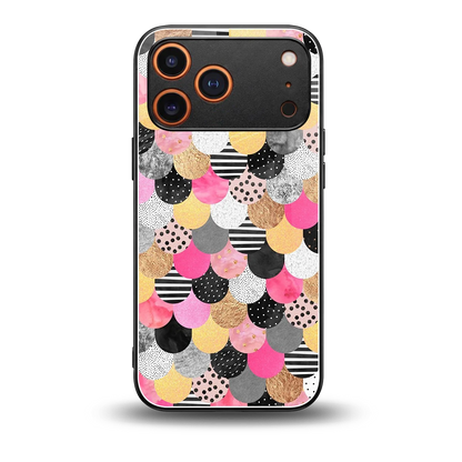 Mermaid Glow back phone cover | glass case for iphone 17 pro