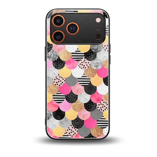 Mermaid Glow back phone cover | glass case for iphone 17 pro max