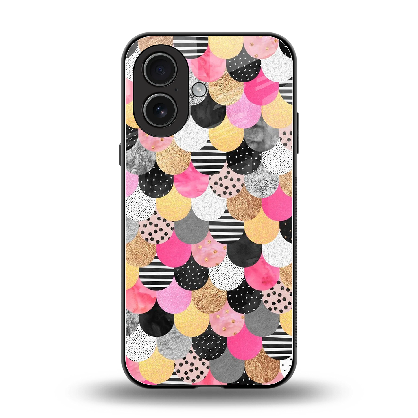 Mermaid Glow back phone cover | glass case for iphone 17