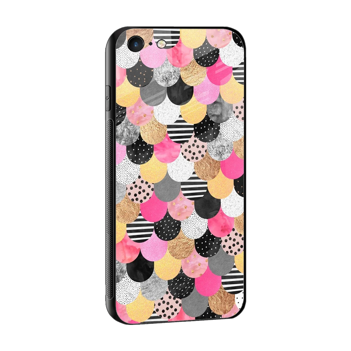 Mermaid Glow sleek iphone 6s plus cover with tempered glass back and TPU edges