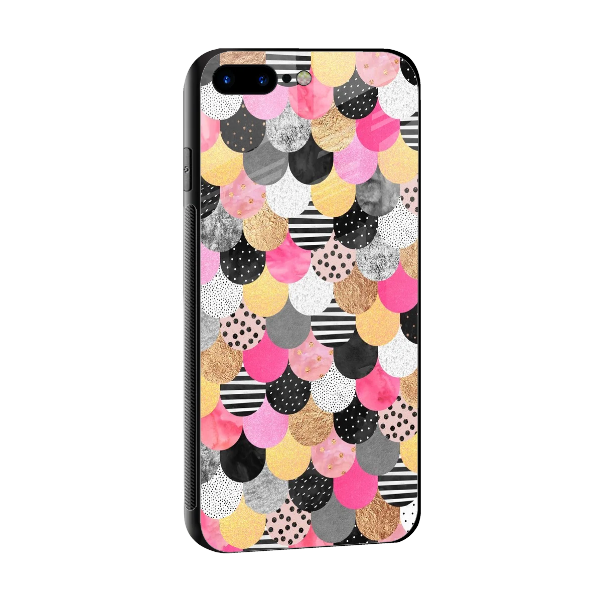 Mermaid Glow sleek iphone 8 plus cover with tempered glass back and TPU edges