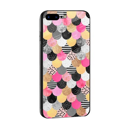 Mermaid Glow sleek iphone 8 plus cover with tempered glass back and TPU edges