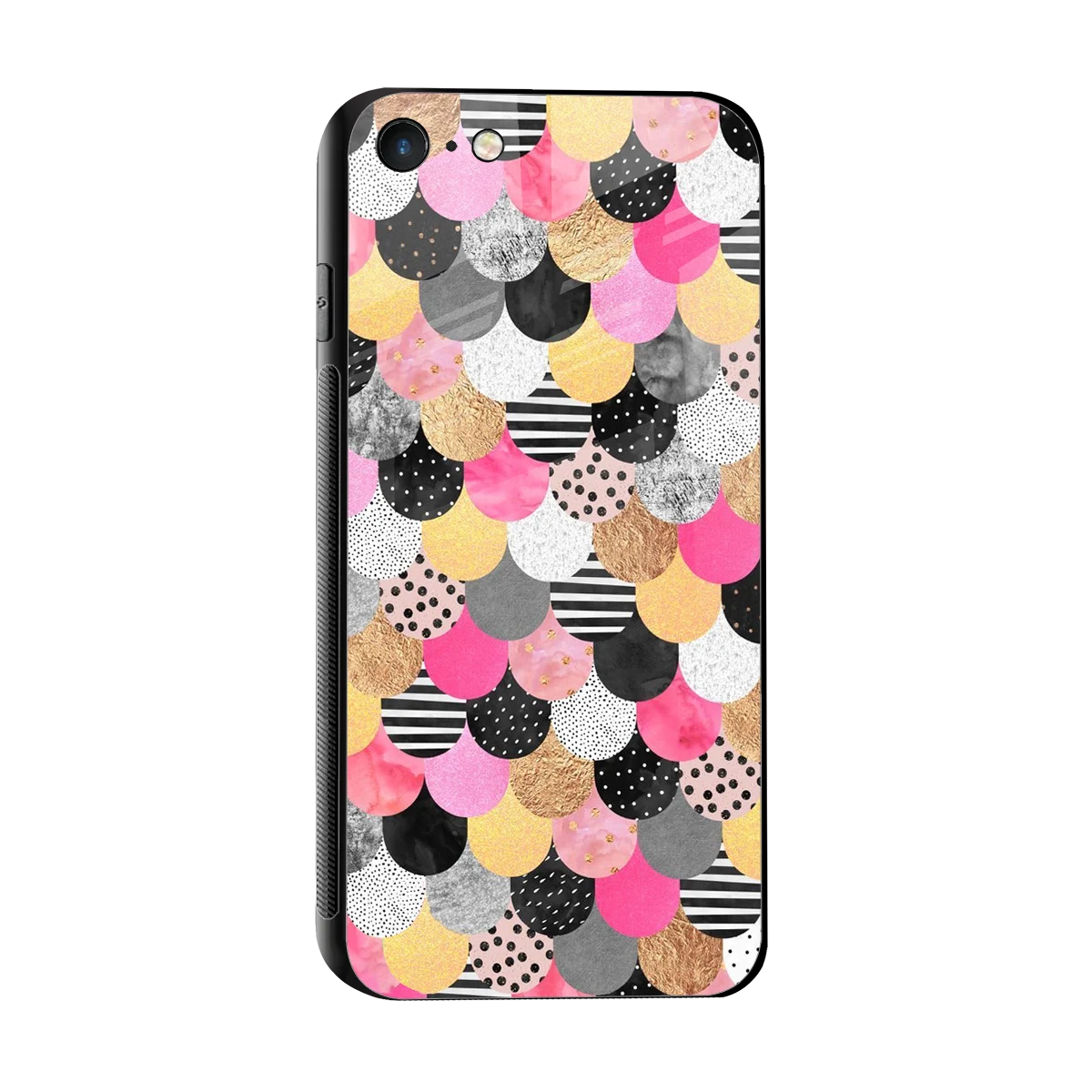 Mermaid Glow sleek iphone 7 cover with tempered glass back and TPU edges