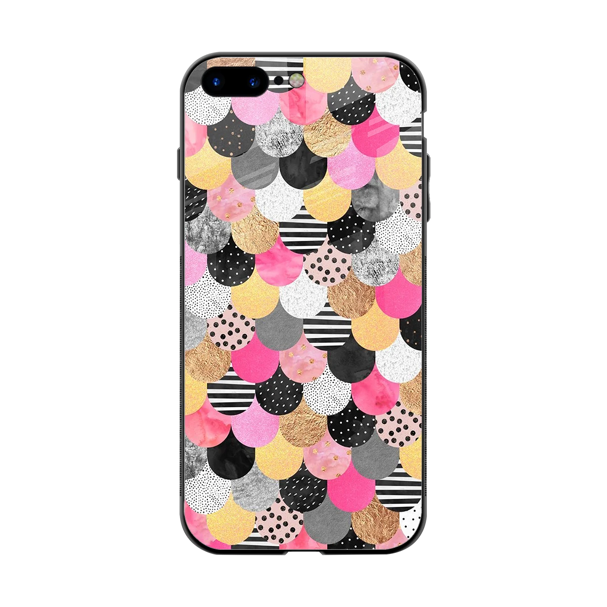 Mermaid Glow back phone cover | glass case for iphone 8 plus