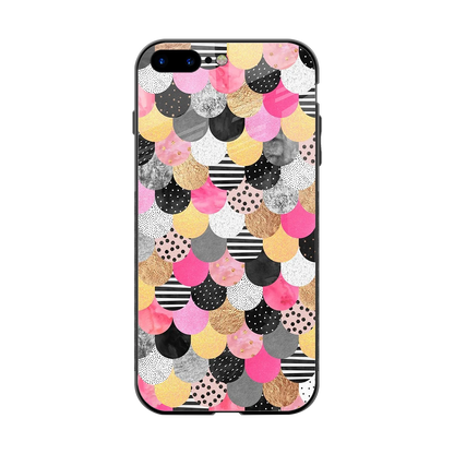 Mermaid Glow back phone cover | glass case for iphone 8 plus