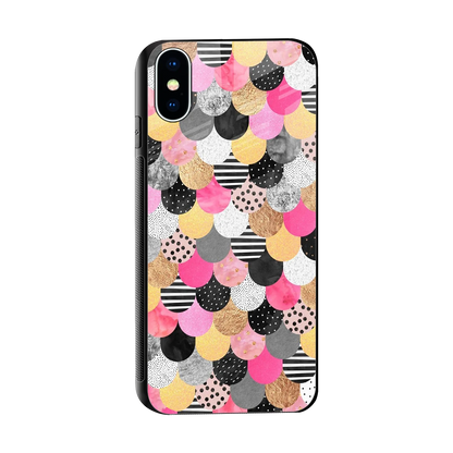 Mermaid Glow sleek iphone x cover with tempered glass back and TPU edges