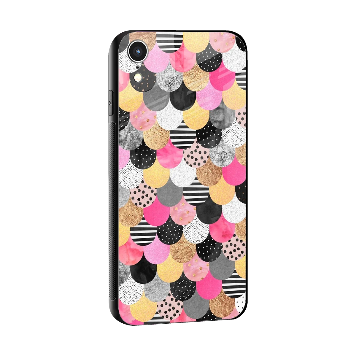 Mermaid Glow sleek iphone xr cover with tempered glass back and TPU edges