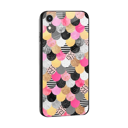 Mermaid Glow sleek iphone xr cover with tempered glass back and TPU edges