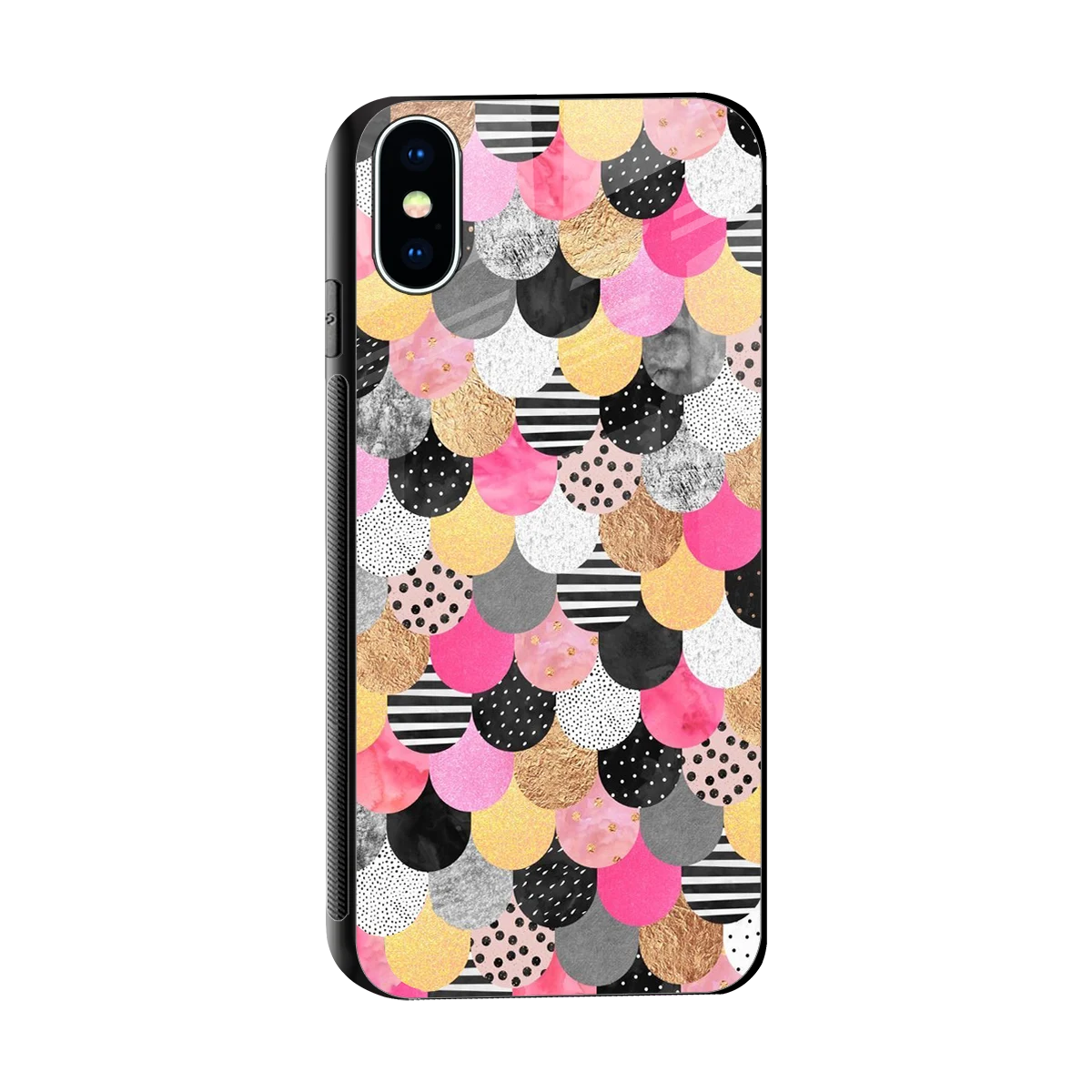 Mermaid Glow sleek iphone xs cover with tempered glass back and TPU edges