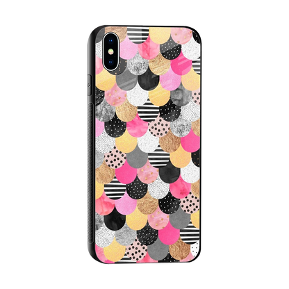 Mermaid Glow sleek iphone xs max cover with tempered glass back and TPU edges