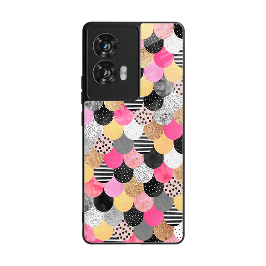 Mermaid Glow back phone cover | glass case for motorola edge 50 fusion