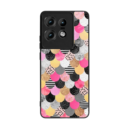 Mermaid Glow back phone cover | glass case for motorola edge 50 pro