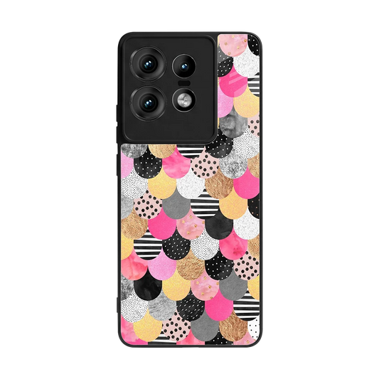 Mermaid Glow back phone cover | glass case for motorola edge 50 pro