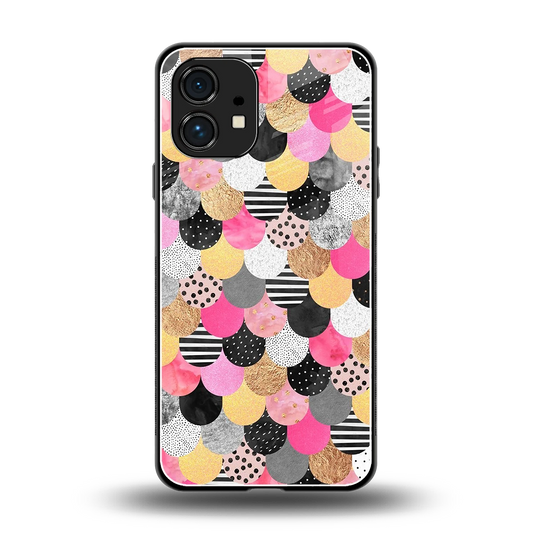 Mermaid Glow back phone cover | glass case for nothing phone 1