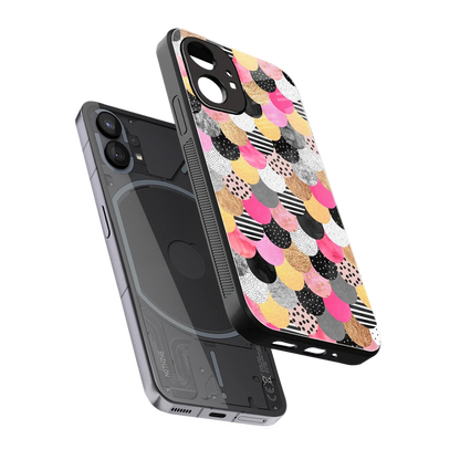Mermaid Glow sleek nothing phone 1 cover with tempered glass back and TPU edges
