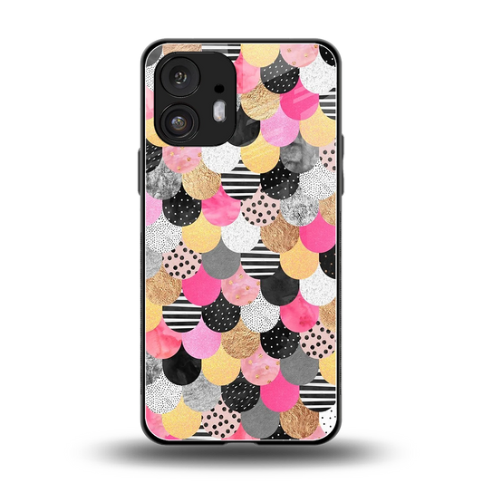 Mermaid Glow back phone cover | glass case for nothing phone 2