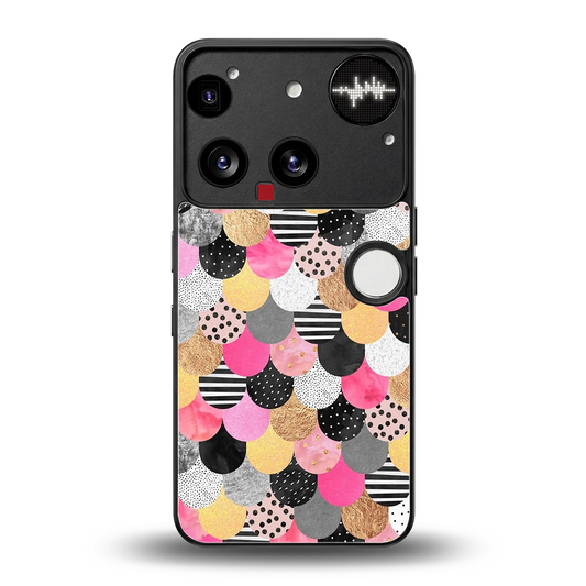 Mermaid Glow back phone cover | glass case for nothing phone 3