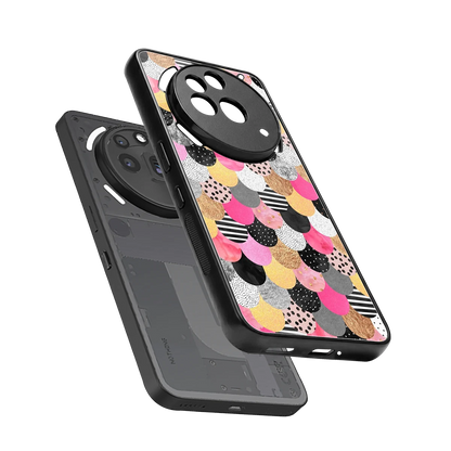 Mermaid Glow sleek nothing phone 3a pro cover with tempered glass back and TPU edges