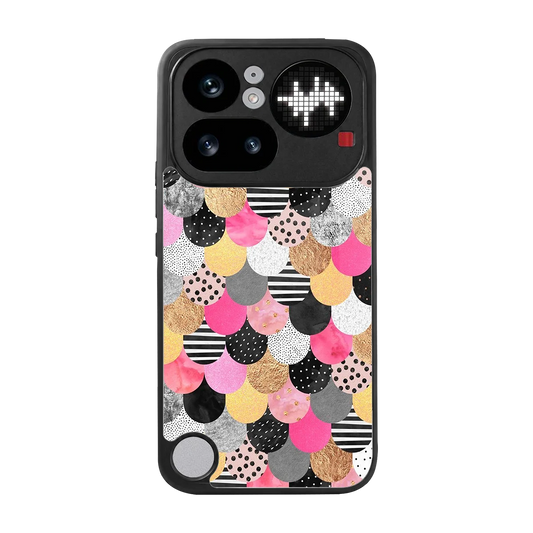 Mermaid Glow back phone cover | glass case for nothing phone 4a pro