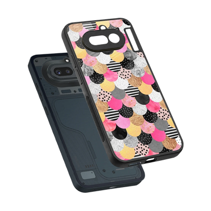 Mermaid Glow sleek nothing phone 4a cover with tempered glass back and TPU edges