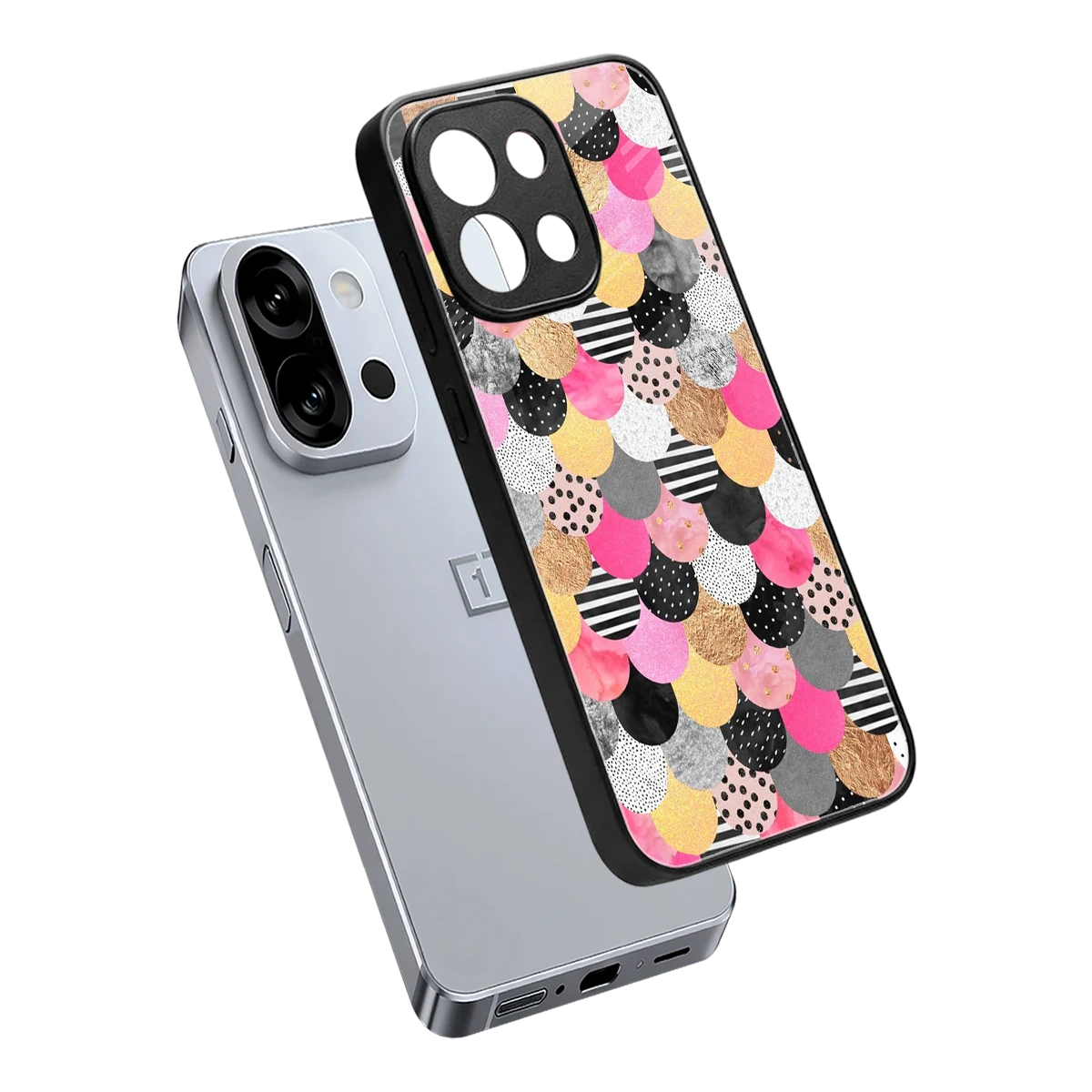 Mermaid Glow sleek oneplus 13s cover with tempered glass back and TPU edges