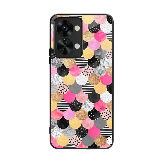 Mermaid Glow back phone cover | glass case for oneplus nord 2t