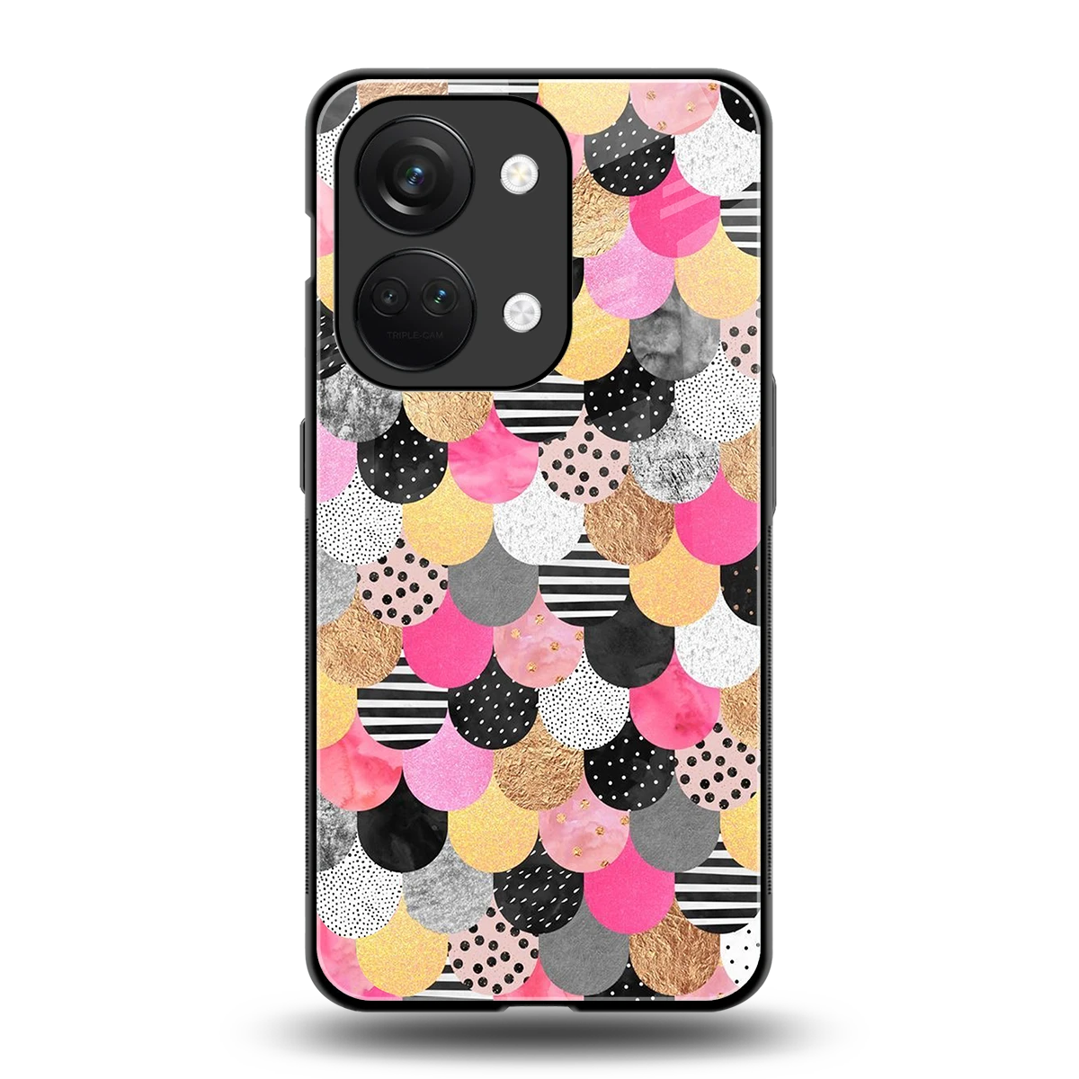 Mermaid Glow back phone cover | glass case for oneplus nord 3