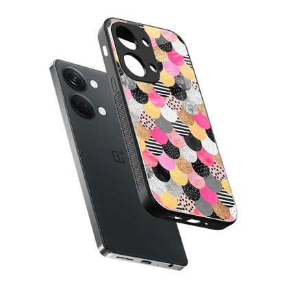 Mermaid Glow sleek oneplus nord 3 cover with tempered glass back and TPU edges