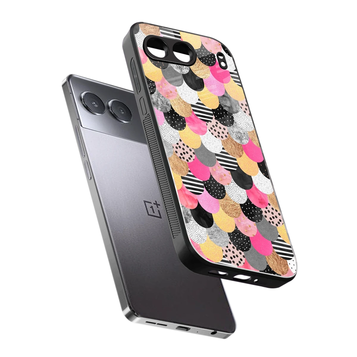 Mermaid Glow sleek oneplus nord 4 cover with tempered glass back and TPU edges