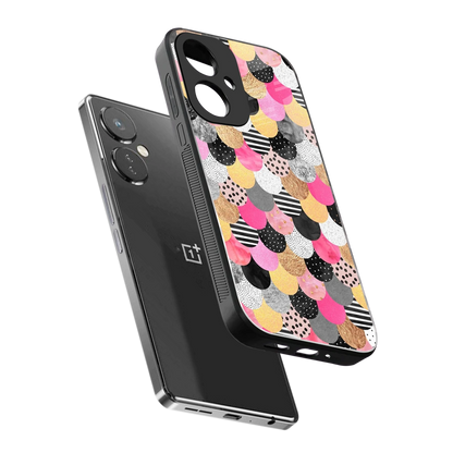 Mermaid Glow sleek oneplus nord ce 3 cover with tempered glass back and TPU edges