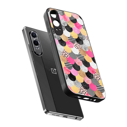 Mermaid Glow sleek oneplus nord ce 4 lite cover with tempered glass back and TPU edges