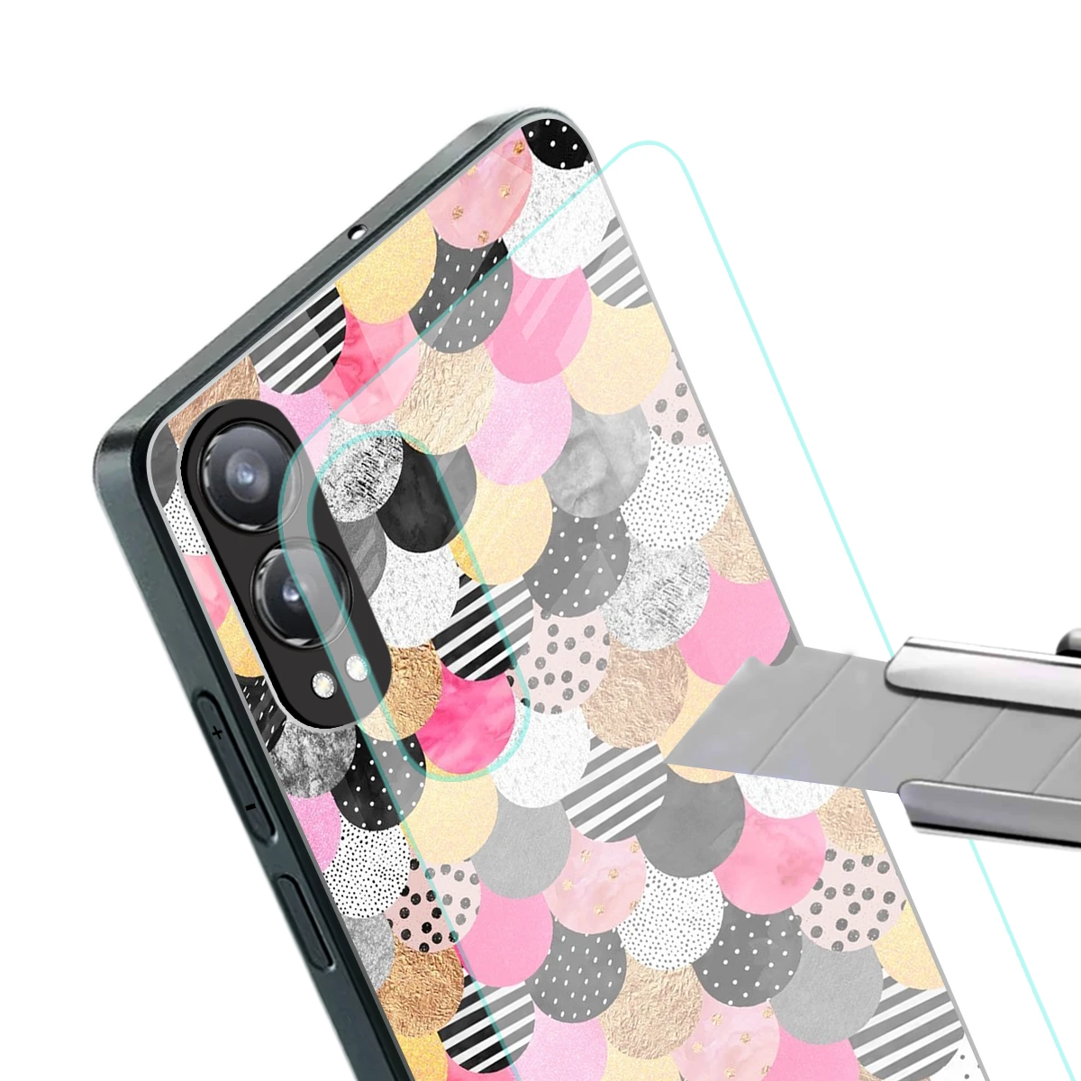Mermaid Glow stylish phone case for oneplus nord ce 4 lite | glossy glass and slim fit