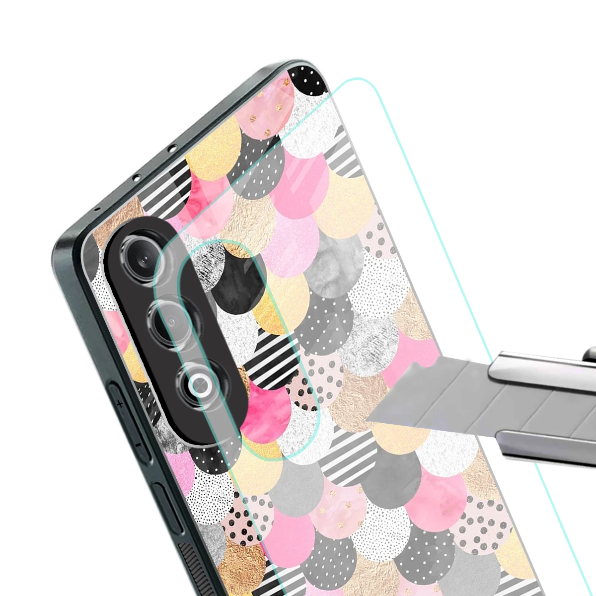 Mermaid Glow stylish phone case for oneplus nord ce 4 | glossy glass and slim fit