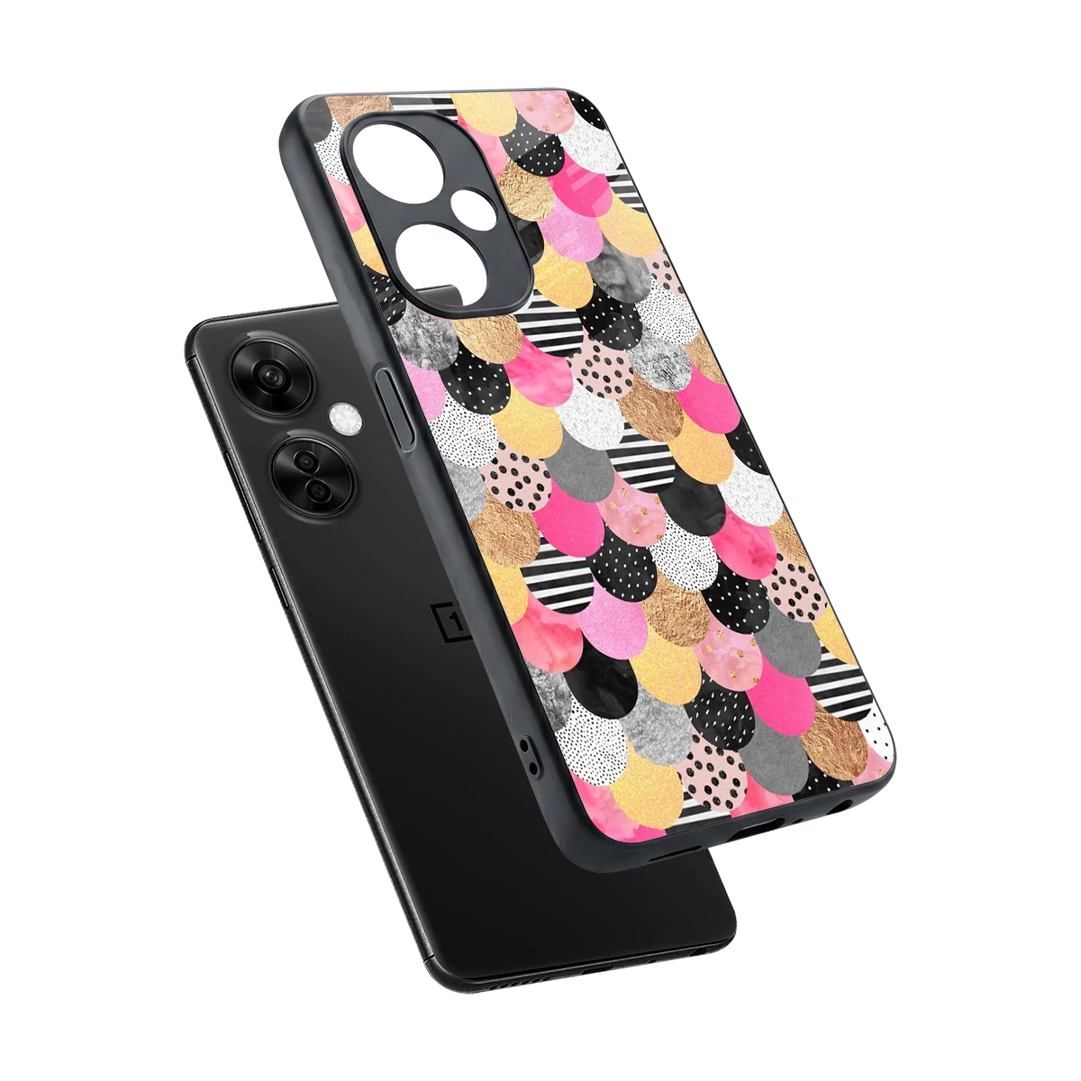 Mermaid Glow sleek oneplus nord ce 3 lite cover with tempered glass back and TPU edges