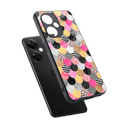 Mermaid Glow sleek oneplus nord ce 3 lite cover with tempered glass back and TPU edges