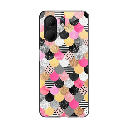 Mermaid Glow back phone cover | glass case for oppo a5x 5g