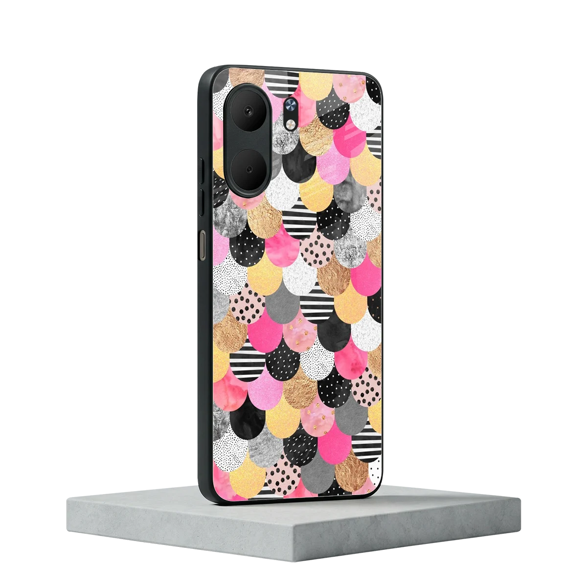 Mermaid Glow oppo a5x 5g mobile cover | shockproof glass phone case
