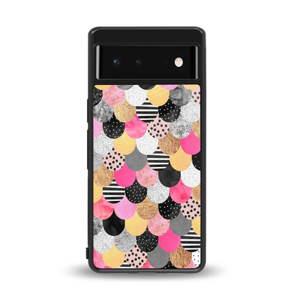 Mermaid Glow back phone cover | glass case for google pixel 6