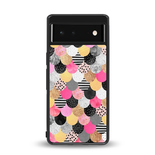 Mermaid Glow back phone cover | glass case for google pixel 6