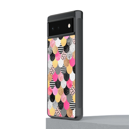 Mermaid Glow stylish phone case for google pixel 6 | glossy glass and slim fit