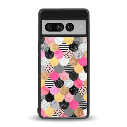 Mermaid Glow back phone cover | glass case for google pixel 7 pro